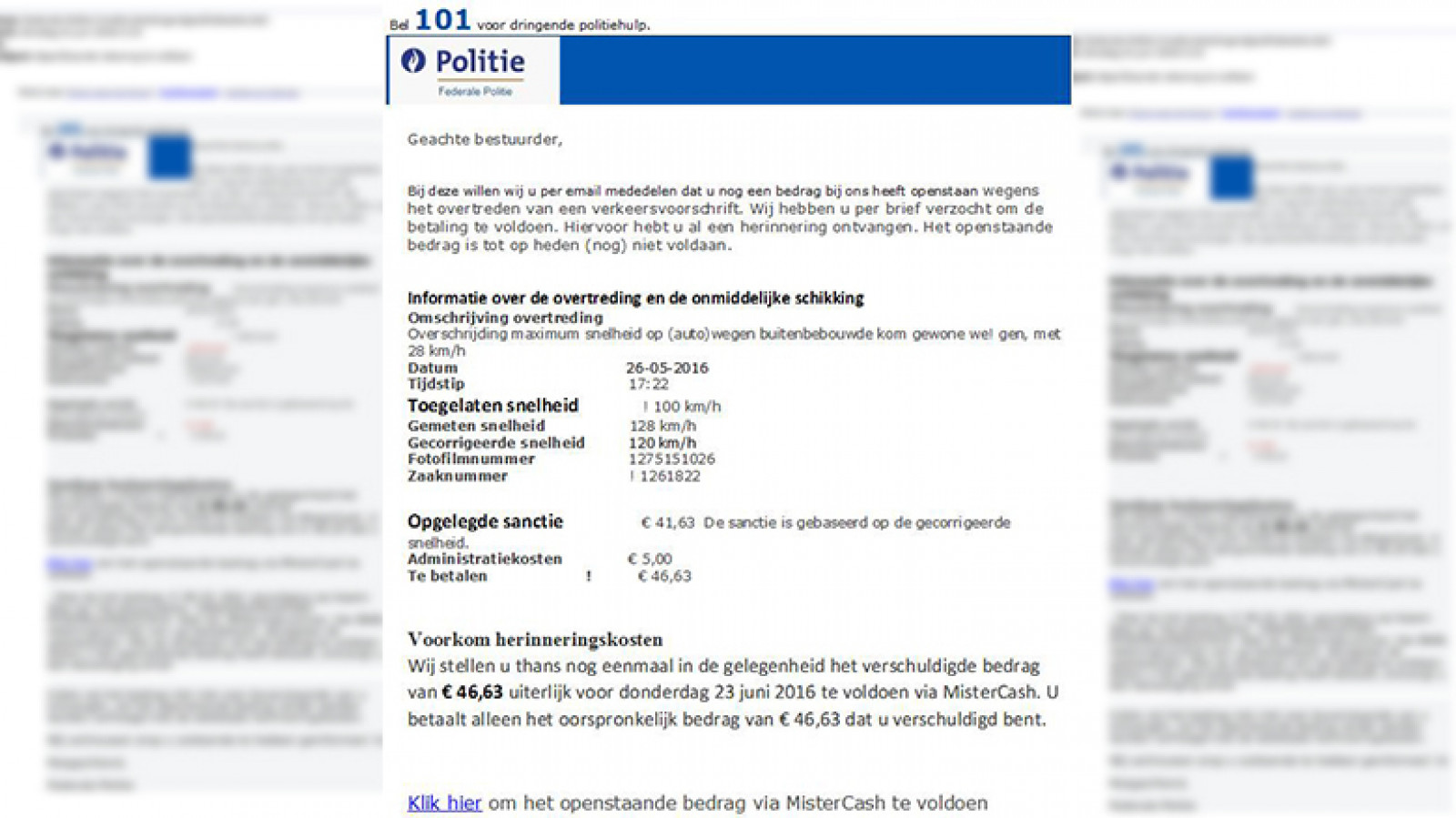 Nieuwe manier van oplichting: neppe Belgische boetes - NH Nieuws1600 x 899