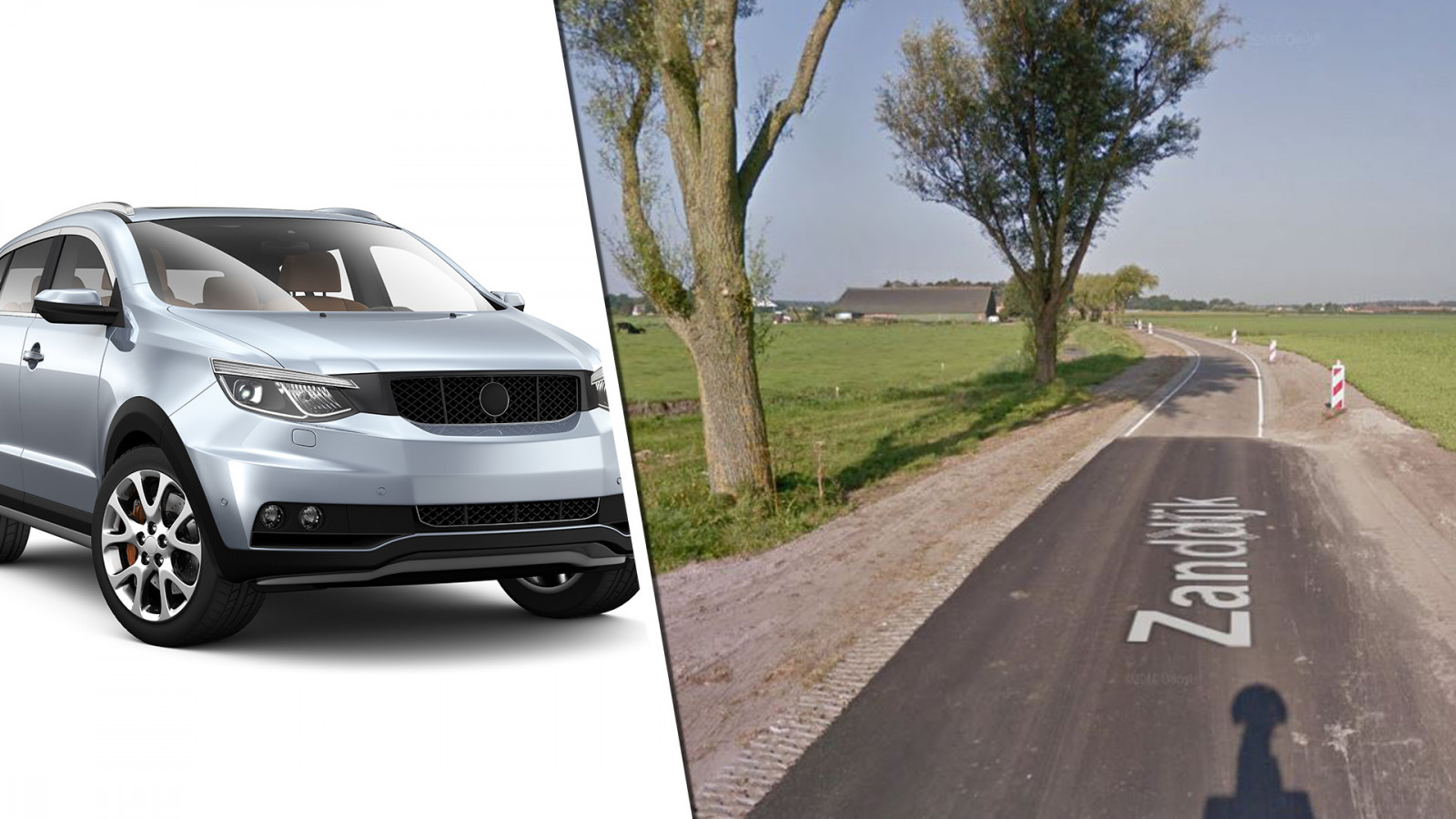 (Auto is niet de auto uit het verhaal) Shutterstock / Google Maps