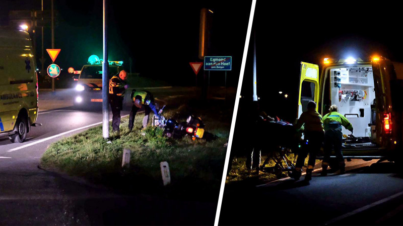 Motorrijder overleden na botsing op lantaarnpaal in Egmond aan den Hoef. Motorrijder overleden na botsing op lantaarnpaal in Egmond aan den Hoef.