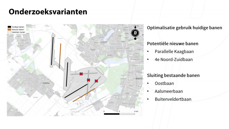 Mogelijke nieuwe variant van startbanen Schiphol - To70