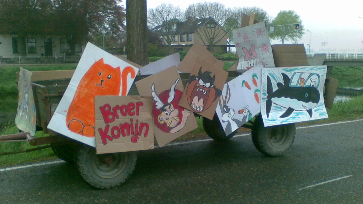 Stripboekenparade in Abbenes