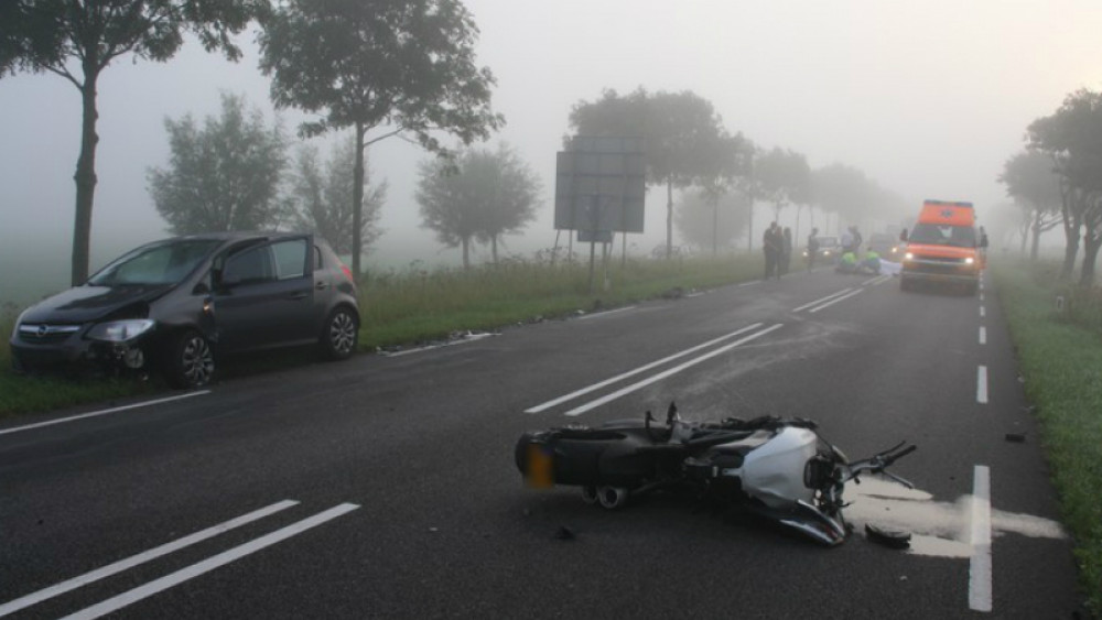 Motorrijder Zwaargewond Bij Ongeluk Op N246 - NH Nieuws