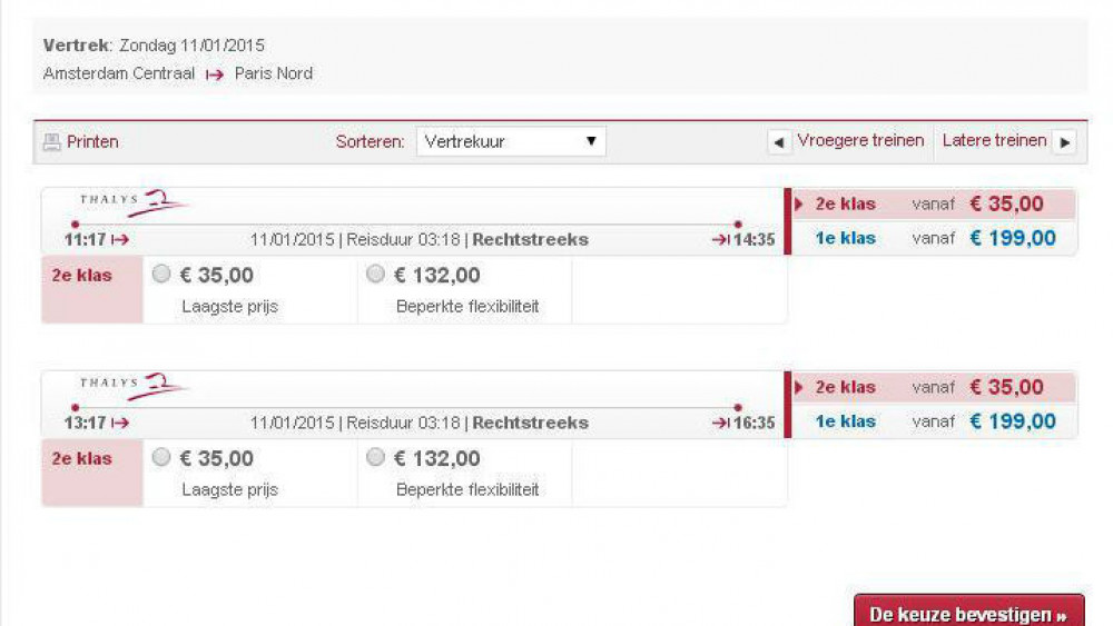 Thalys biedt tickets naar Parijs 'uit solidariteit' met korting aan NH Nieuws Thalys biedt tickets naar Parijs 'uit solidariteit' met korting aan NH Nieuws