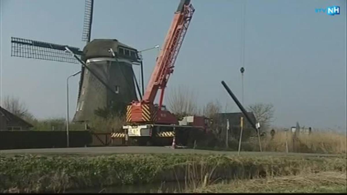 Flinke hijsklus in molen Spaarndam [video]