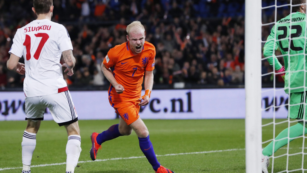 Davy Klaassen heeft gescoord bij Oranje