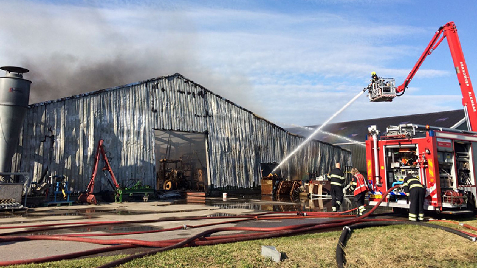 Brand in Egmond aan den Hoef