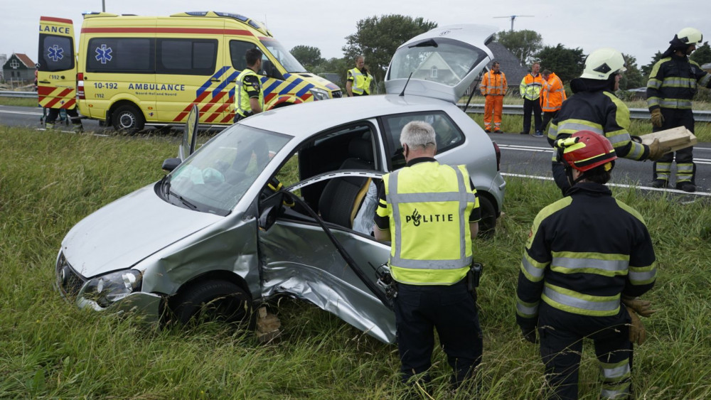 Auto s Belanden In Greppel Na Botsing Op N9 NH Nieuws
