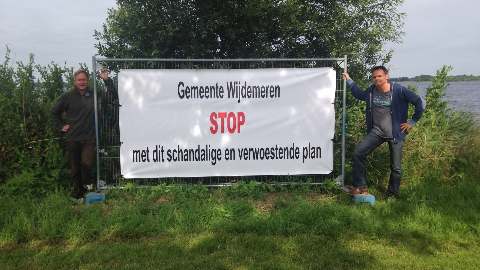 Bewoners Horndijk boos om verdwijnen Loenderveense plas