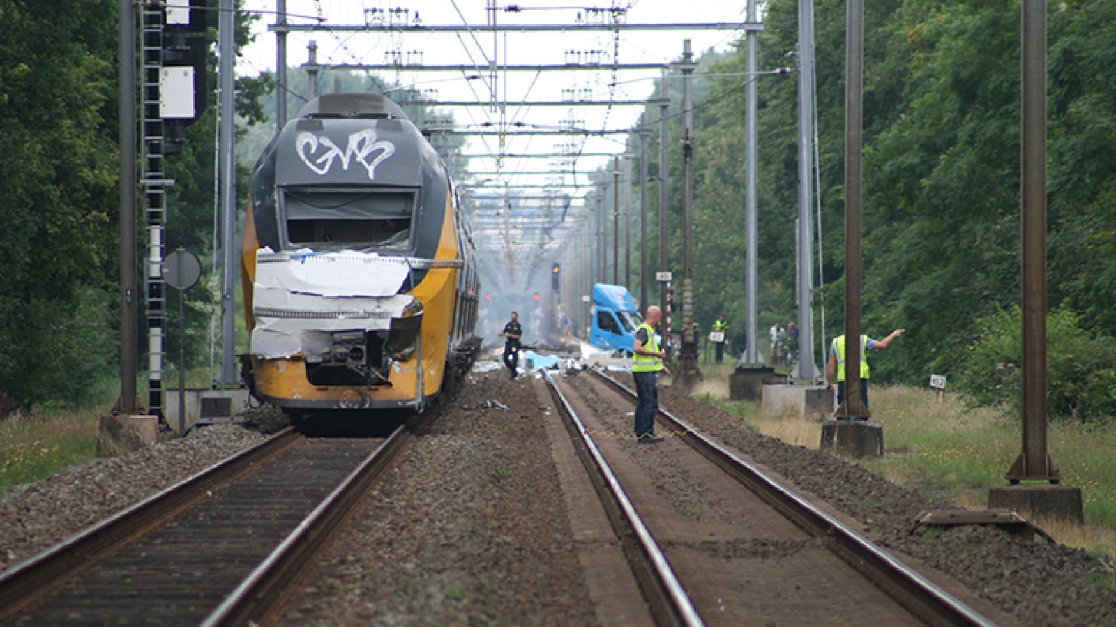 Meerdere gewonden bij ongeluk trein bestelbus botsing Heiloo