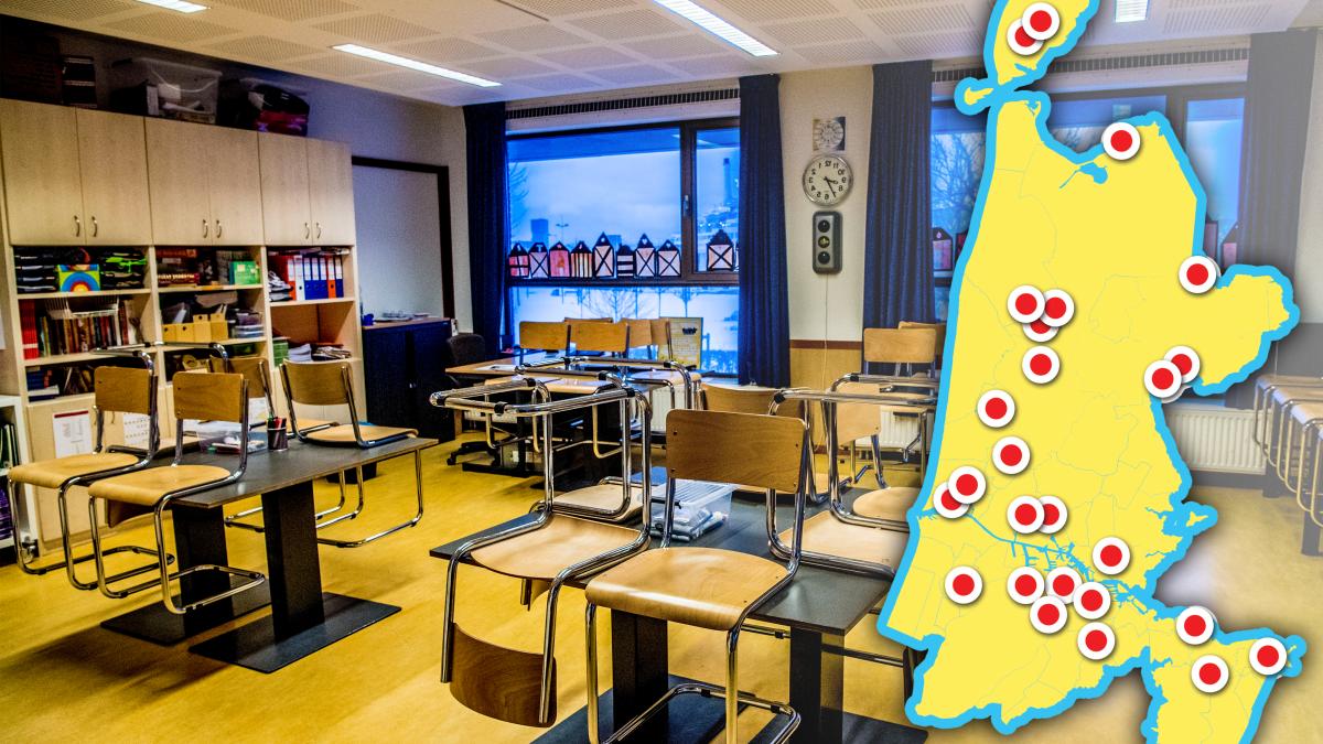 Overzicht: deze basisscholen hebben vandaag problemen door lerarentekort