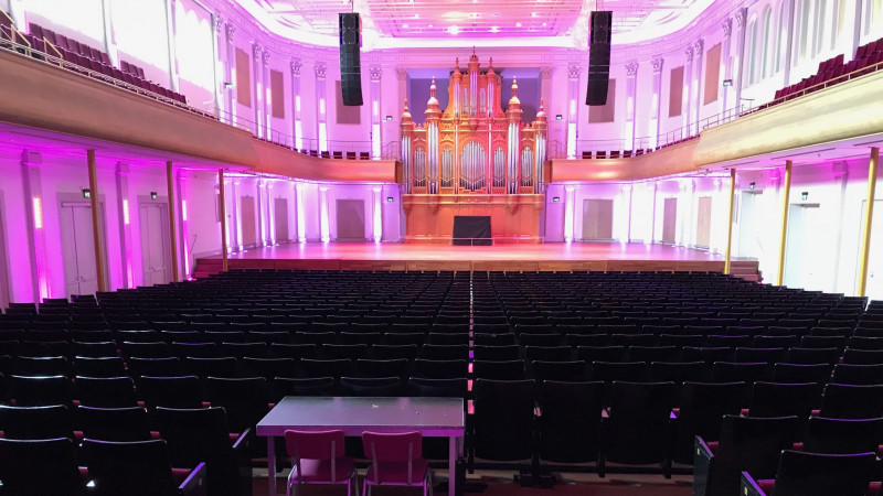 Concertzaal van de Philharmonie in Haarlem