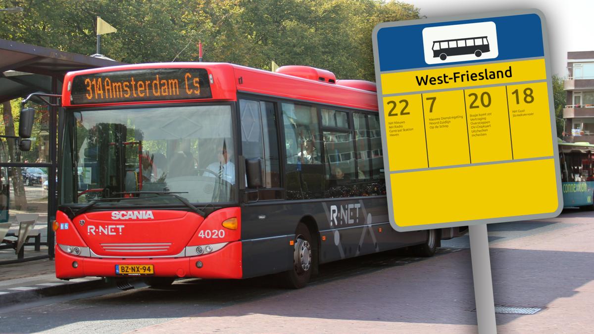 Openbaar vervoer in West-Friesland helemaal op de schop
