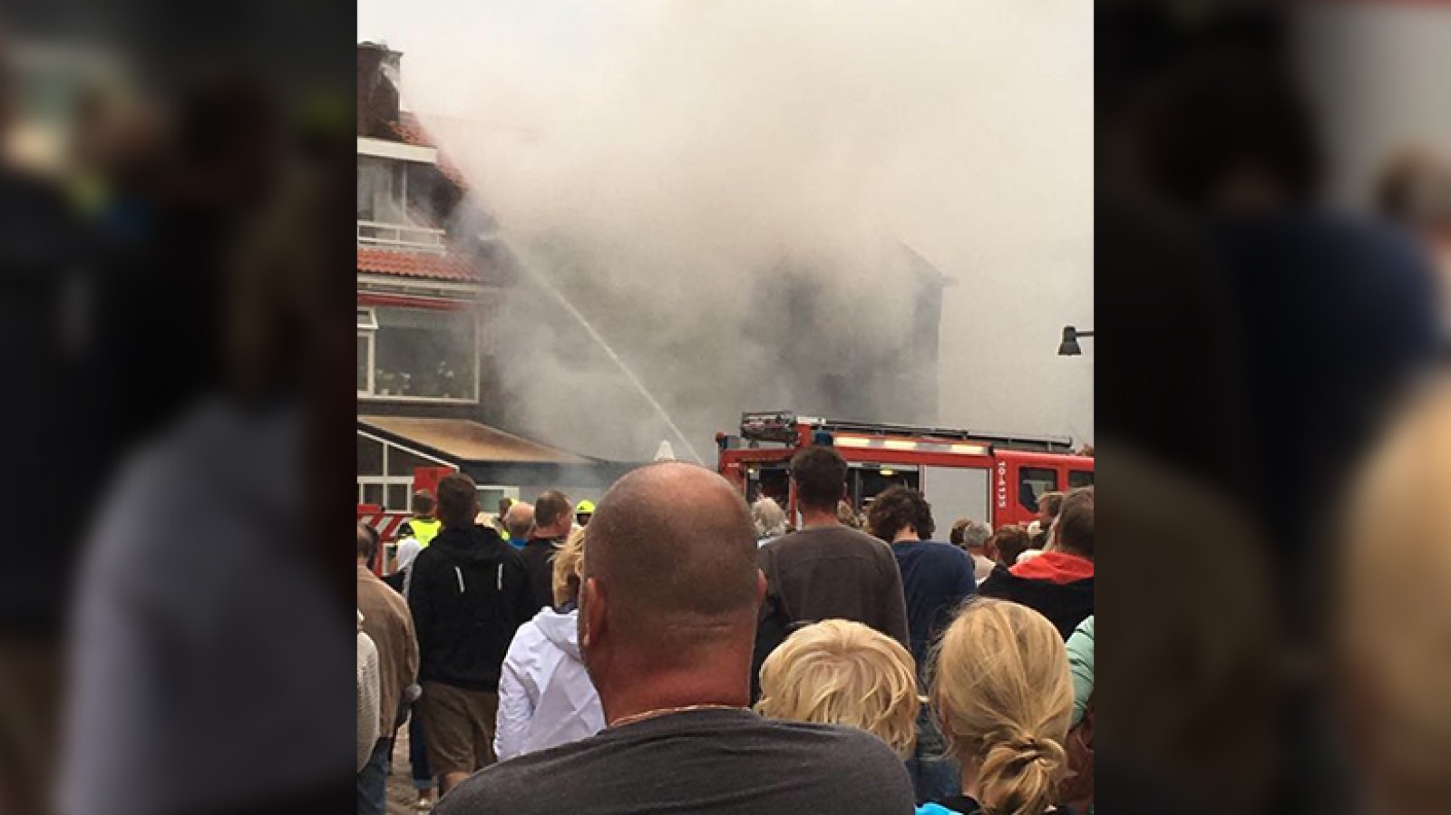 Grote brand in Egmond aan Zee