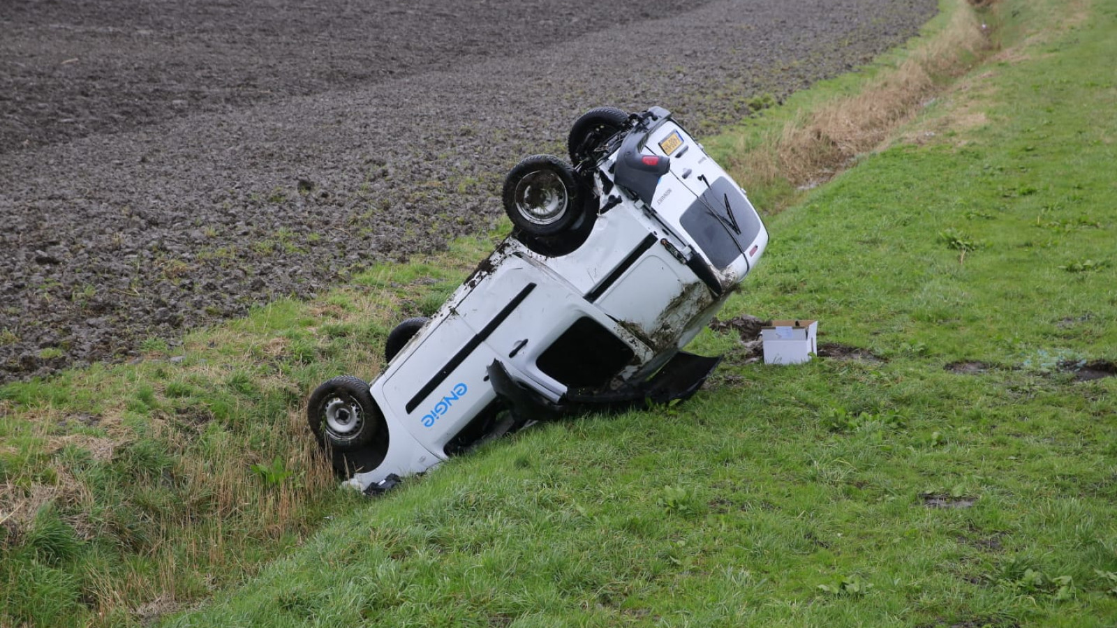 botsing auto's Wieringerwerf.