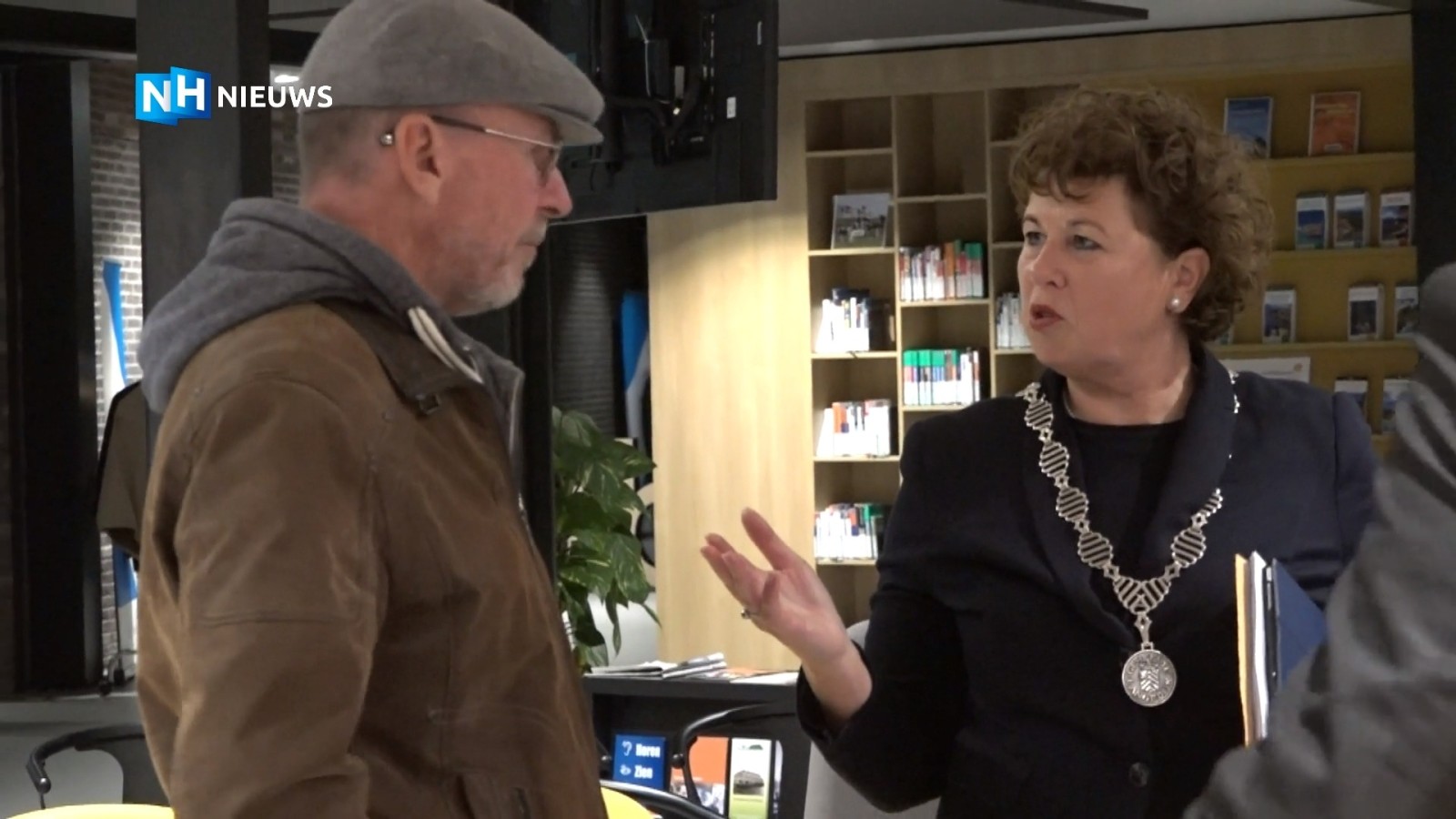 Erik Kroese en burgemeester Kompier