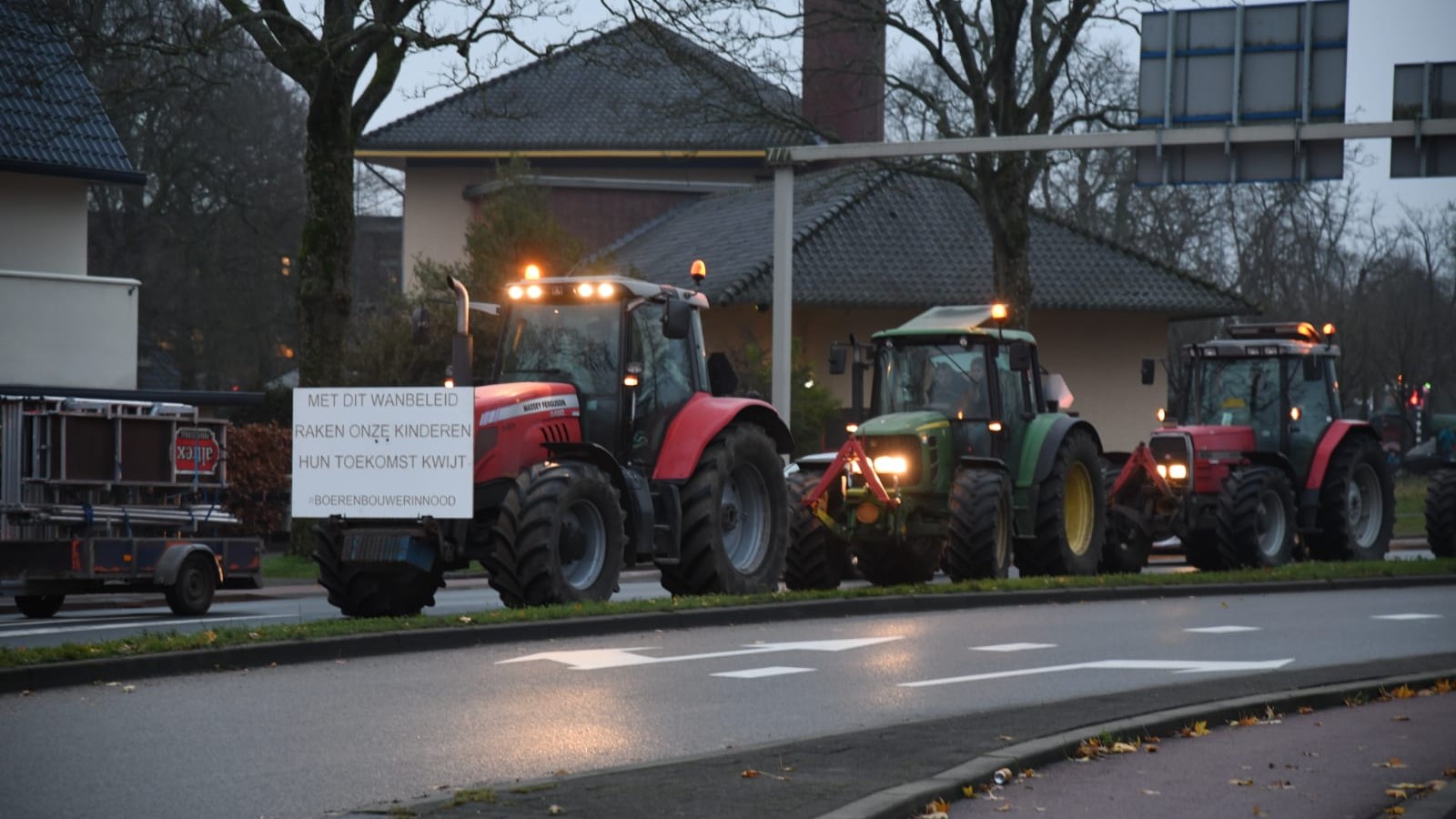 Boerenprotest op Mediapark Hilversum