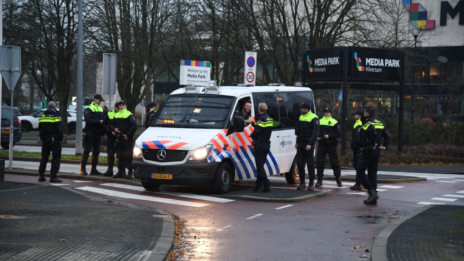 Boerenprotest op Mediapark Hilversum