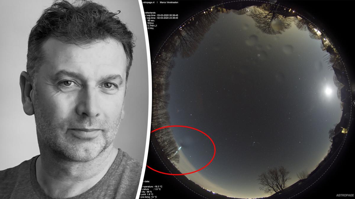 Meteoor gespot: camera op dak in Twisk legt heldere flits vast