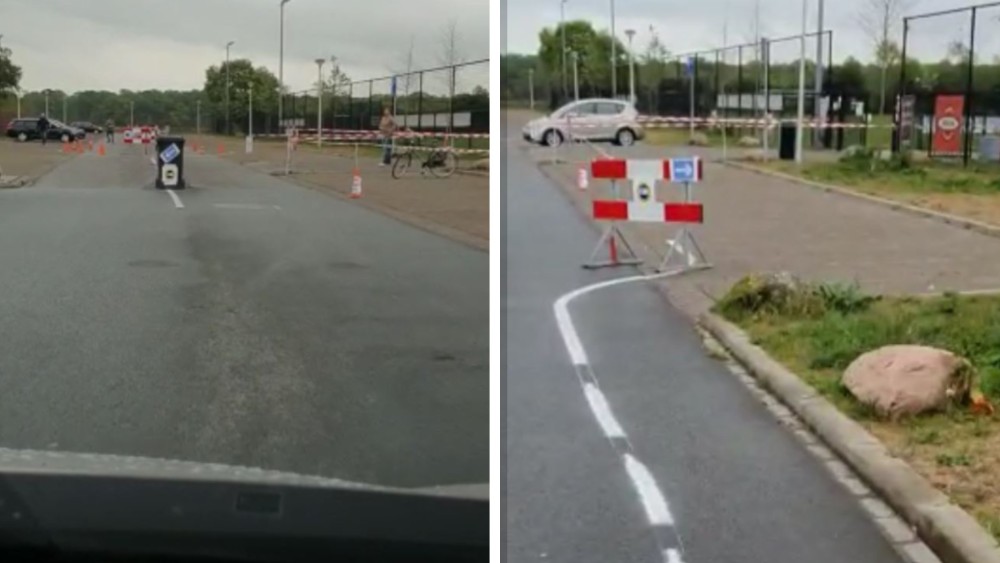 Corona-parcours en Kiss & Ride bij Hilversumse amateurclub HSV Wasmeer