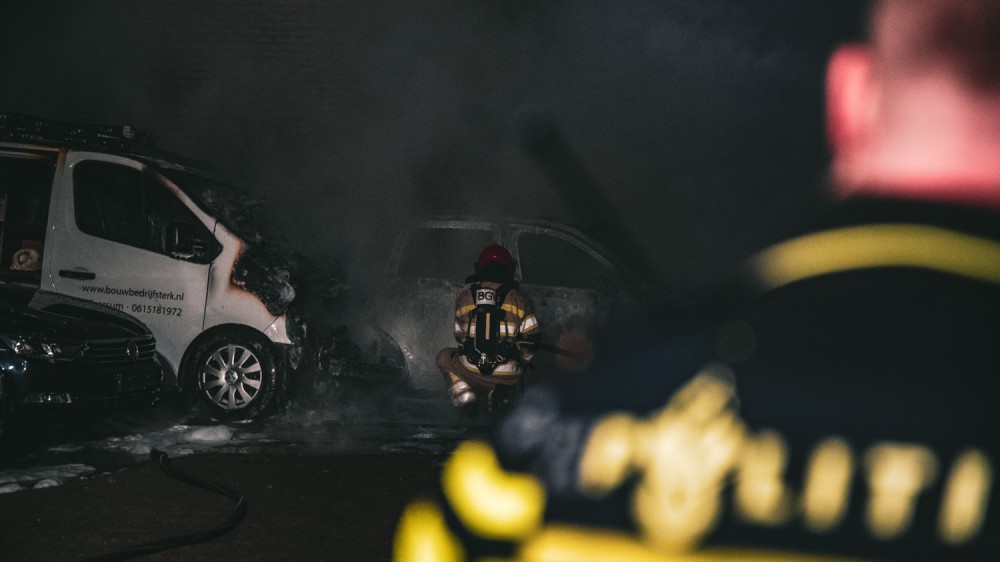Weer autobrand in Hilversum