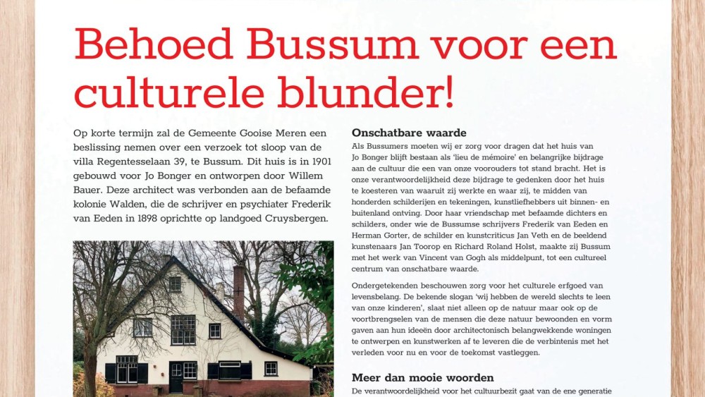 Behoud villa bussum