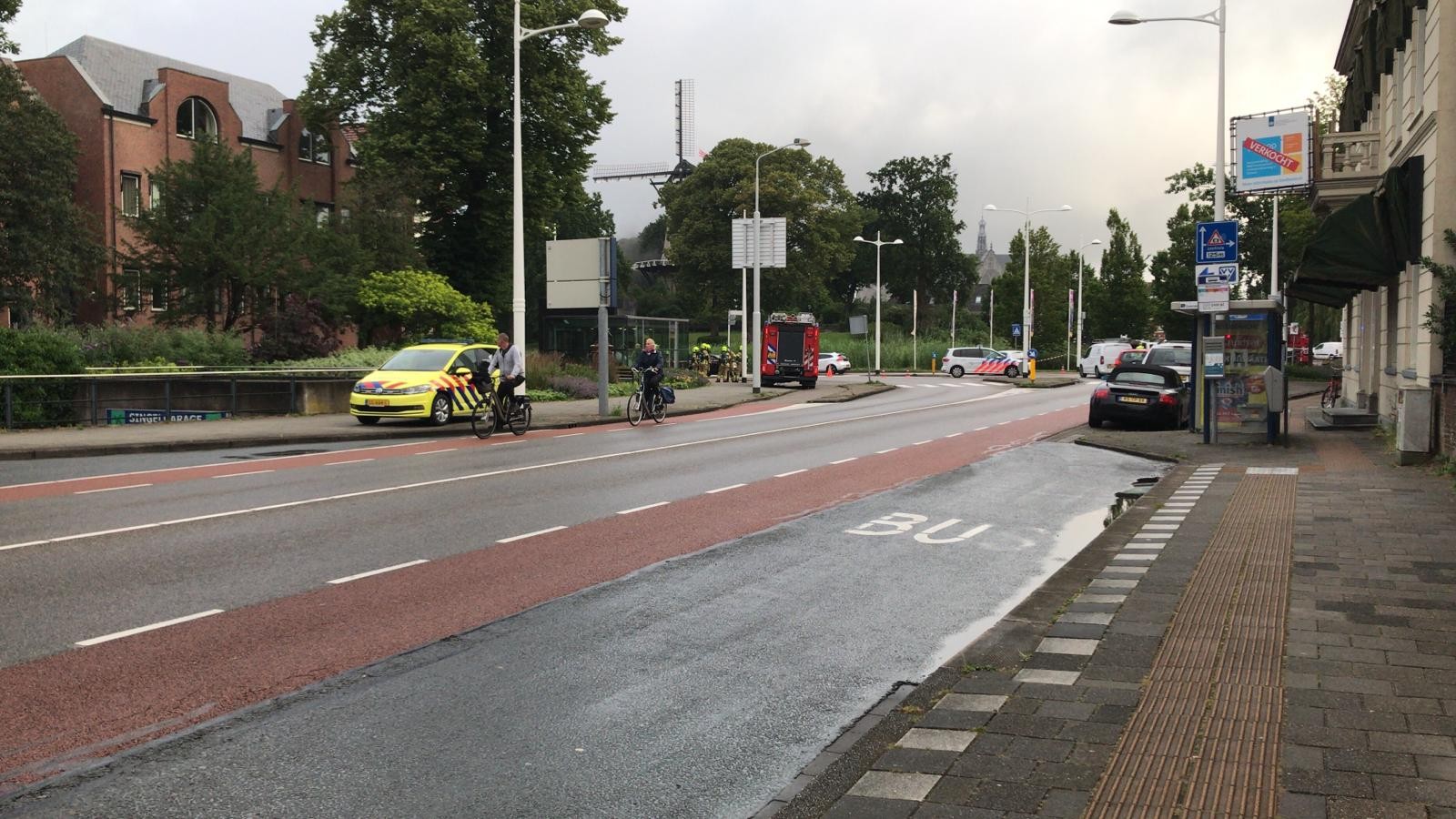 Brand in parkeergarage Singel Alkmaar