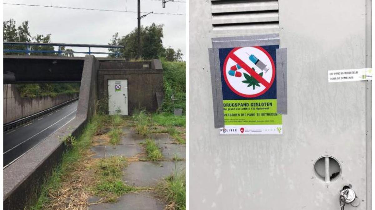 Hennepplantage gevonden onder spoorwegtunnel Weidevenne