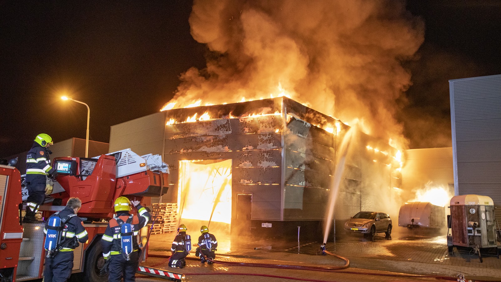 Loods in Heemskerk afgebrand