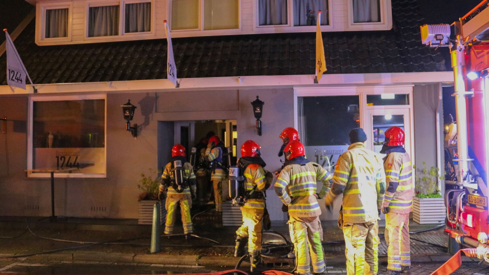 Grote schade door felle brand Ankeveens restaurant