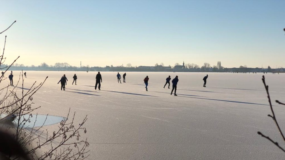 Schaatsen op de Loosdrechtse Plassen