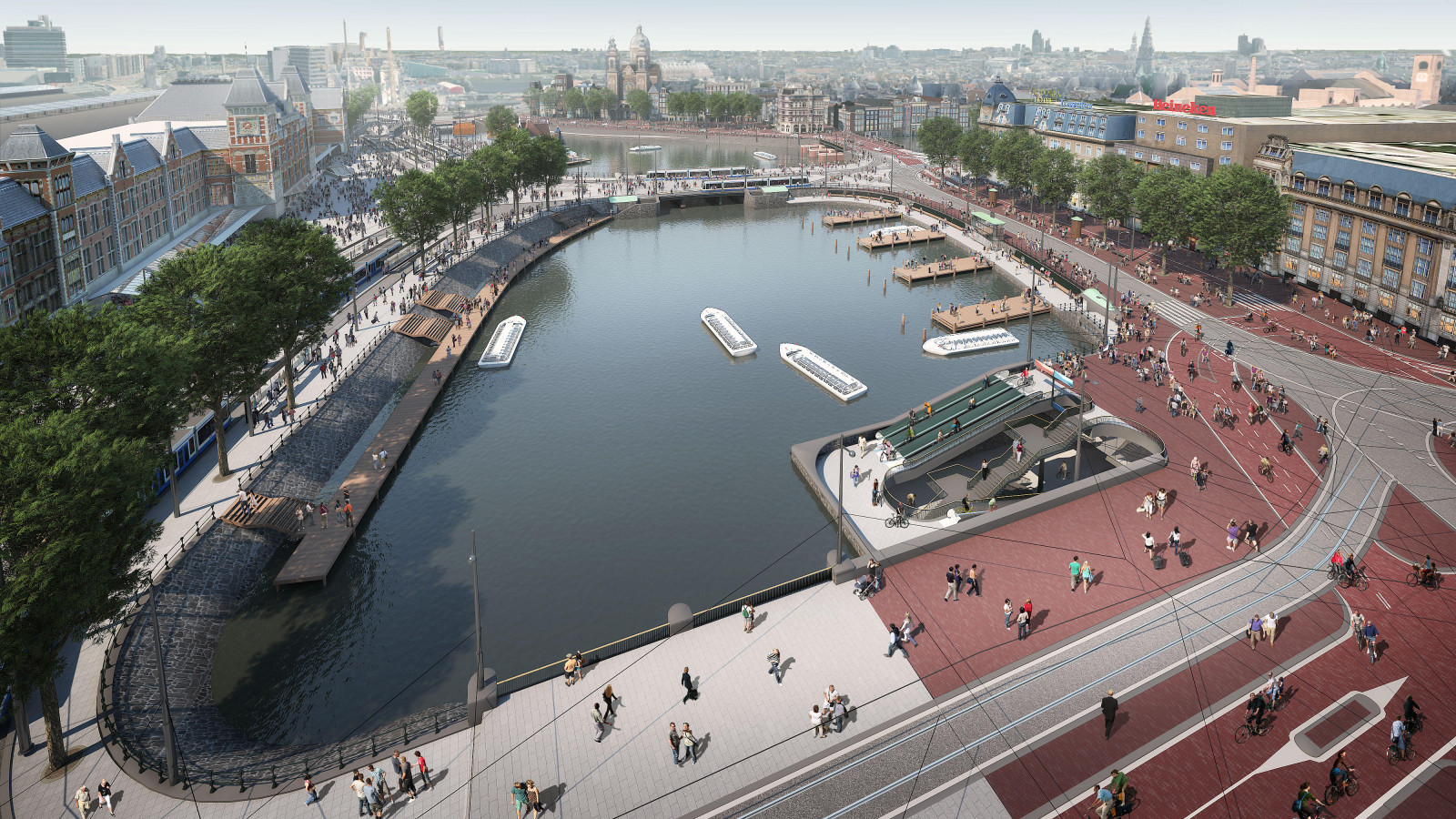 bijvoeglijk naamwoord Uitleg Of anders Contouren gigantische fietsgarage Amsterdam CS zichtbaar: "Hier komen 7000  fietsen te staan" - NH Nieuws