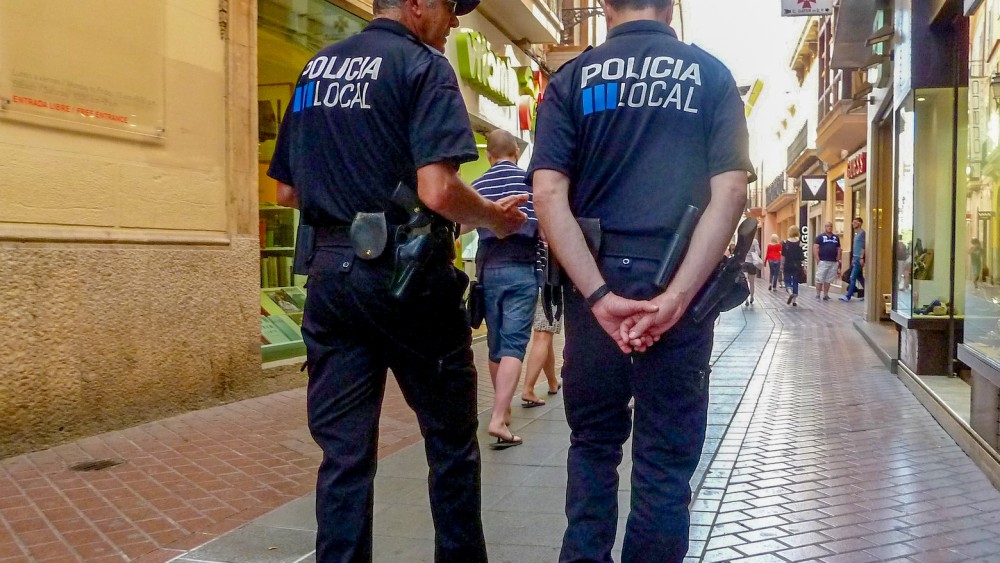 Mallorca politie stock