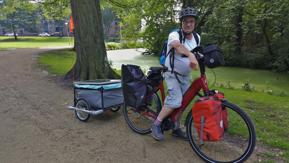 Nico fietst van Enkhuizen naar Montpellier: \