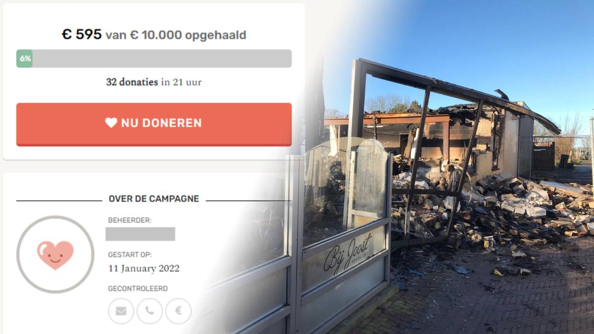 Inzamelingsactie voor afgebrand restaurant stilgevallen, doneerders willen geld terug