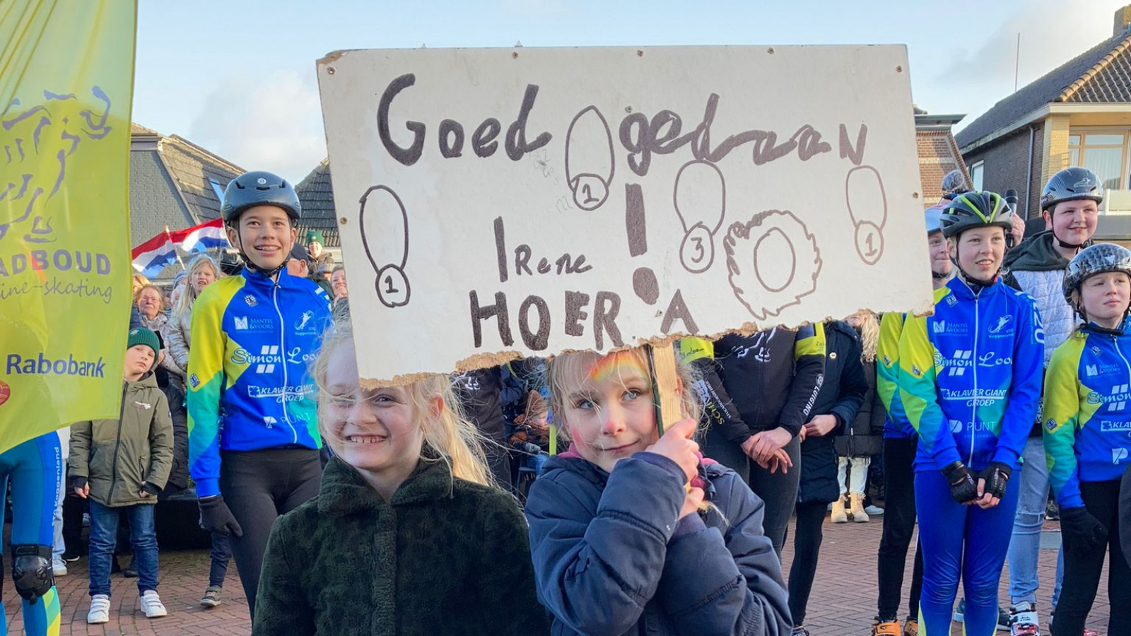 Huldiging Irene Schouten in Wervershoof