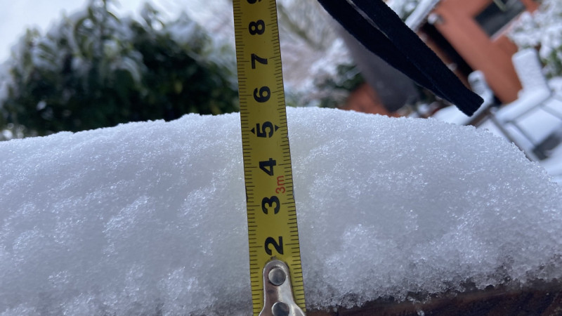 5 centimeter sneeuw in Haarlem