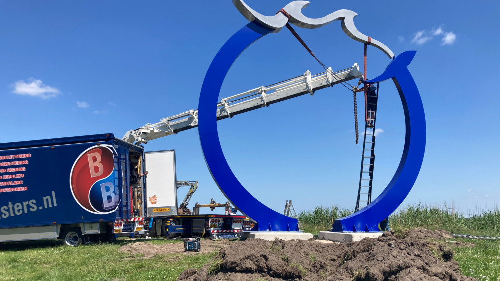 Nieuwe plek voor kunstwerk De Elementen bij Zomerkade Huizen