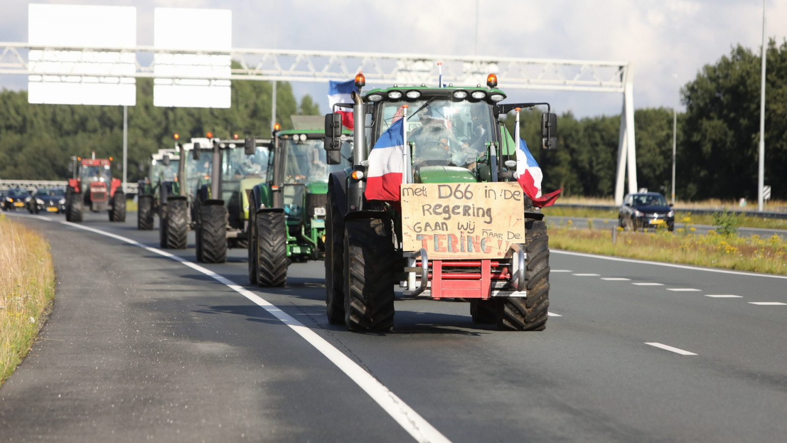 Boerenprotest in Hilversum 