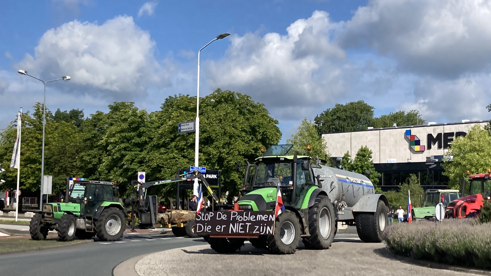 Boerenprotest Mediapark Hilversum