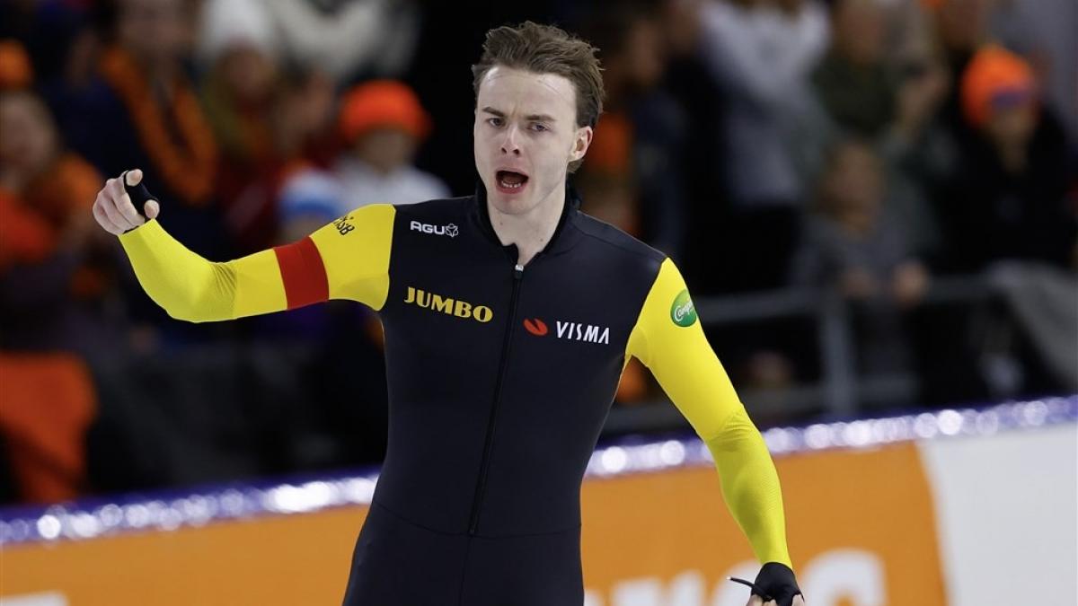 Persoonlijk record voor schaatsverrassing Jordy van Workum op NK allround