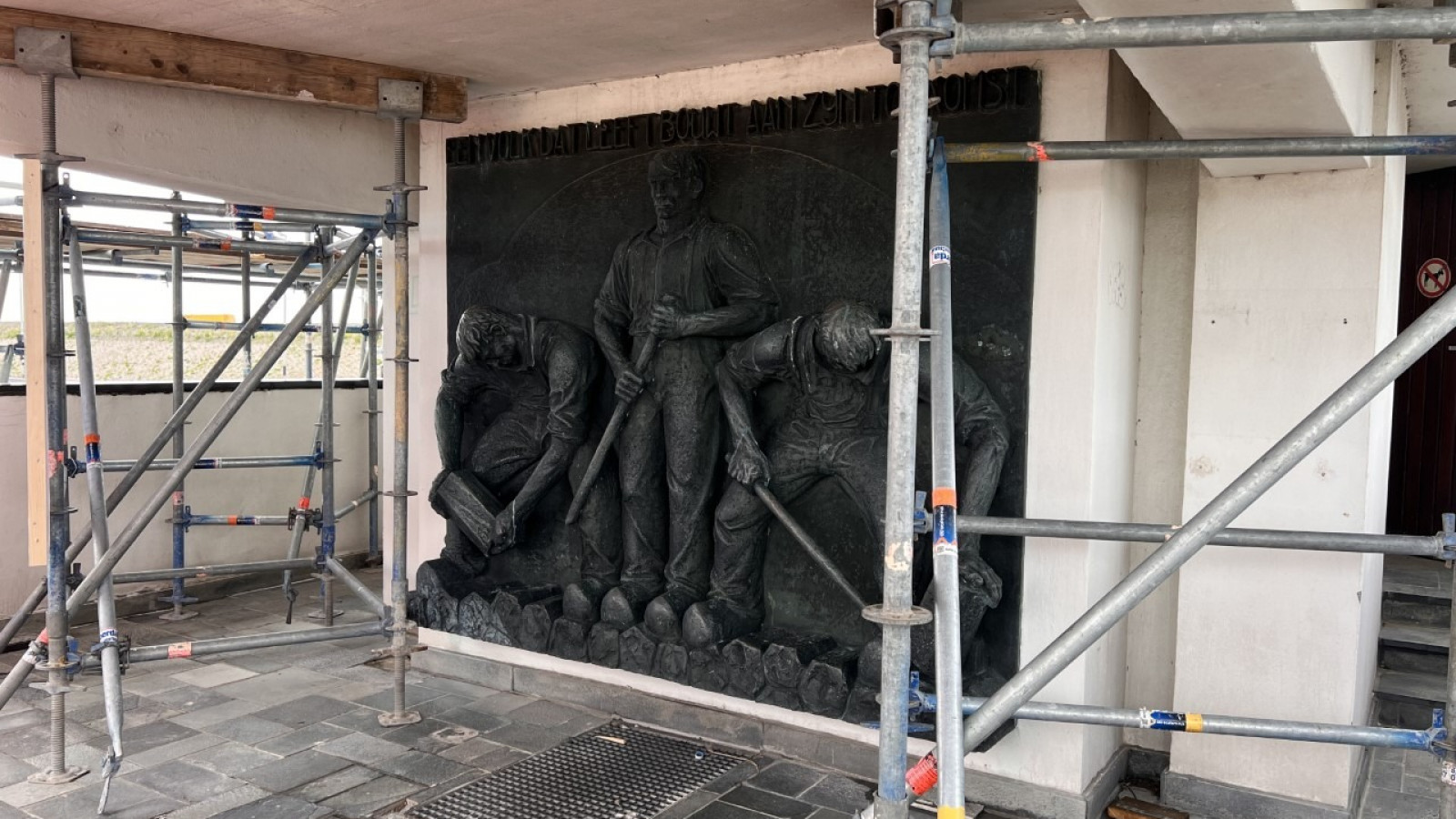 Sfeerimpressie start werkzaamheden Vlietermonument