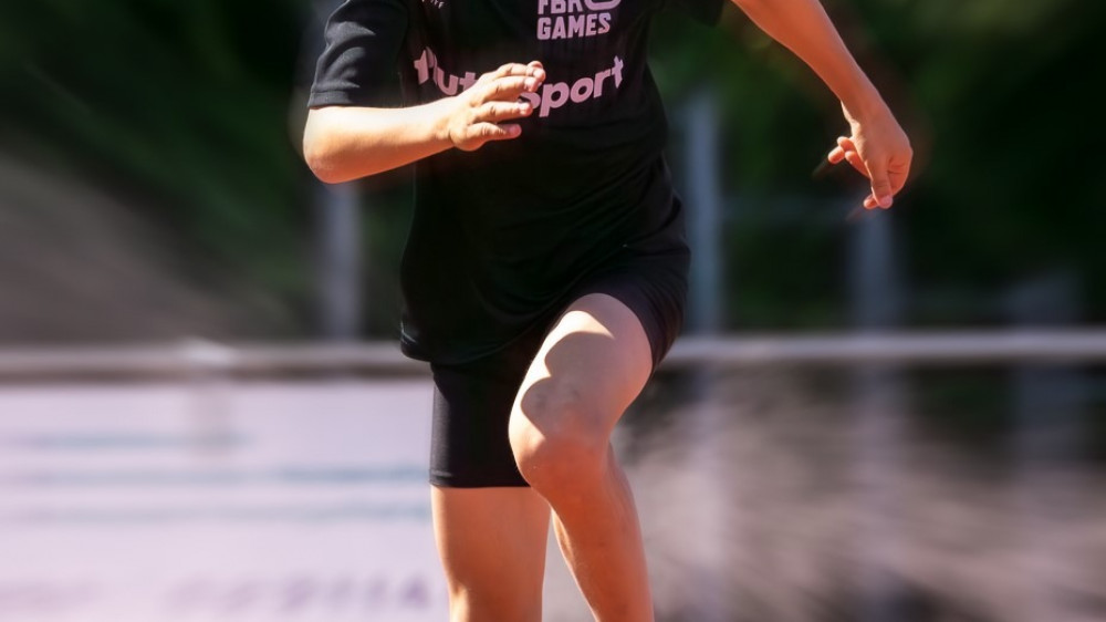 Kiam aan het sprinten