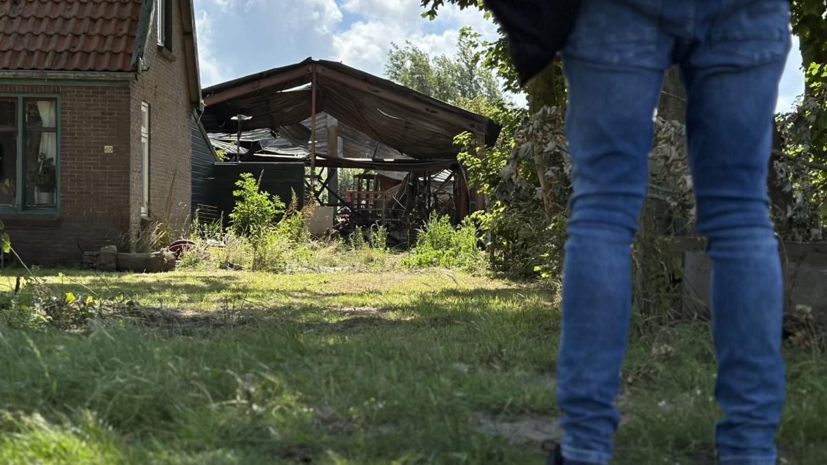 Tranen om afgebrande werkplaats van Bram op Texel: 