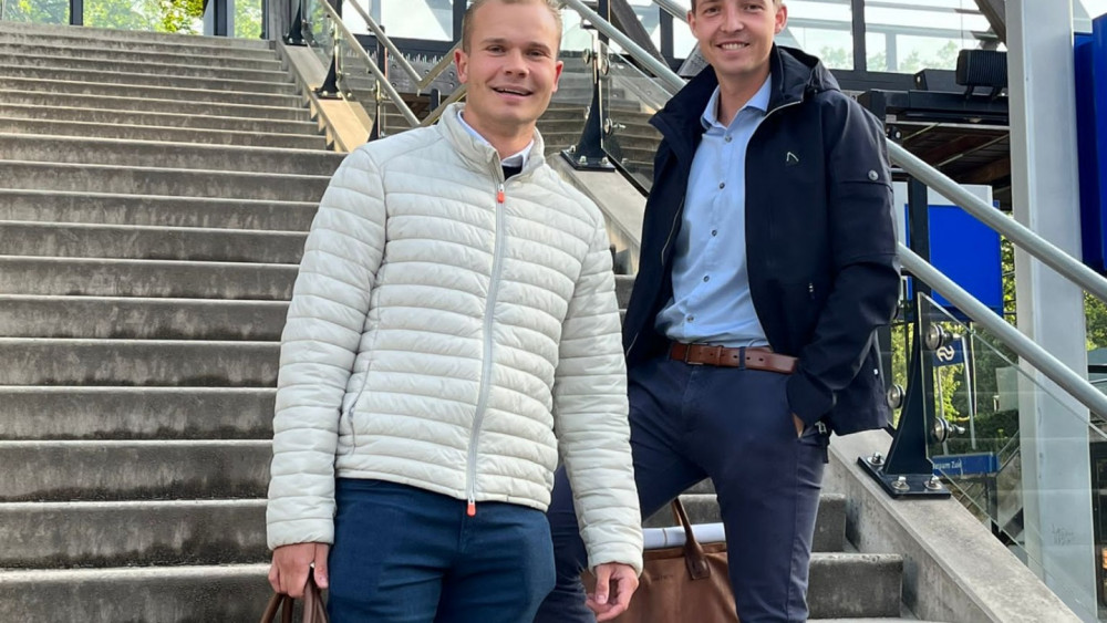 Rowan Kloosterman (l.) en Martijn Smits