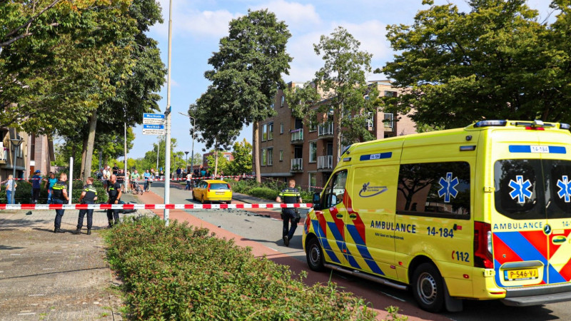 Motorongeluk aan Delta in Huizen