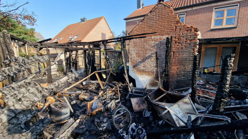 Brand aan de Prinses Irenestraat in Broek op Langedijk