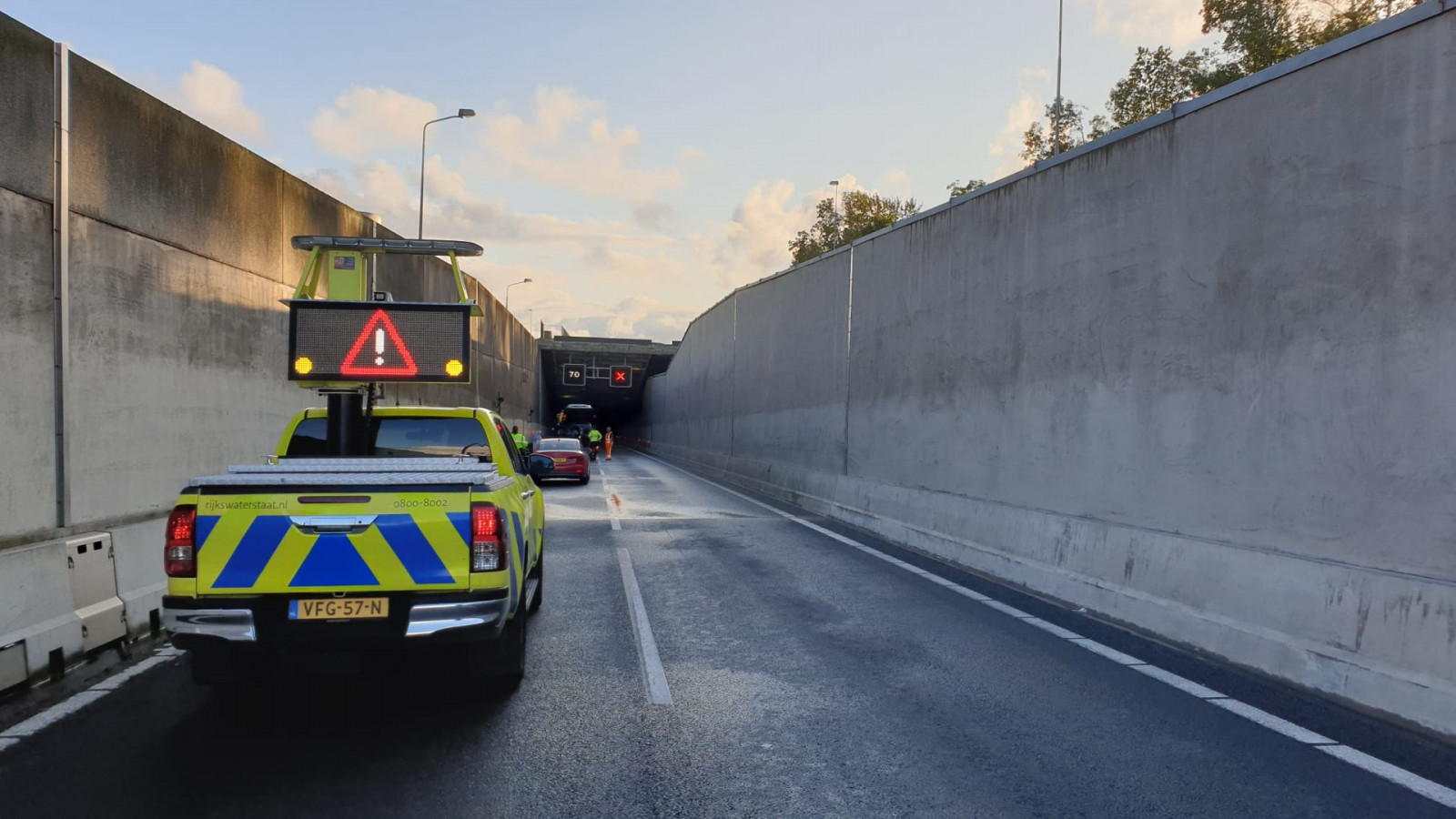 Ongeluk voor de Coentunnel