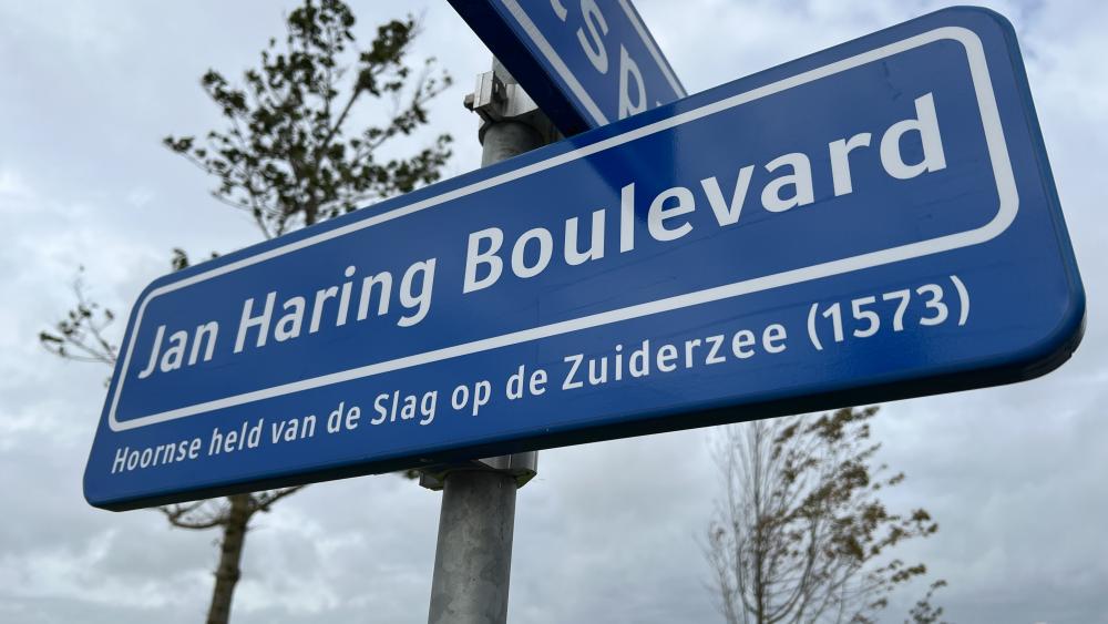 Onthulling Jan Haringboulevard Hoorn ter ere van de Slag op de Zuiderzee