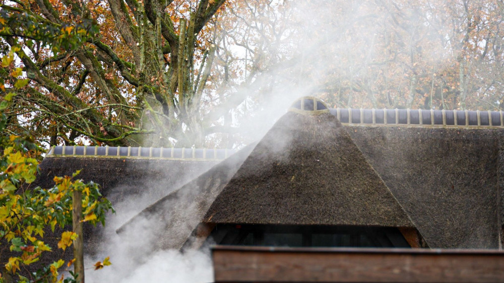 Brand woning Laren