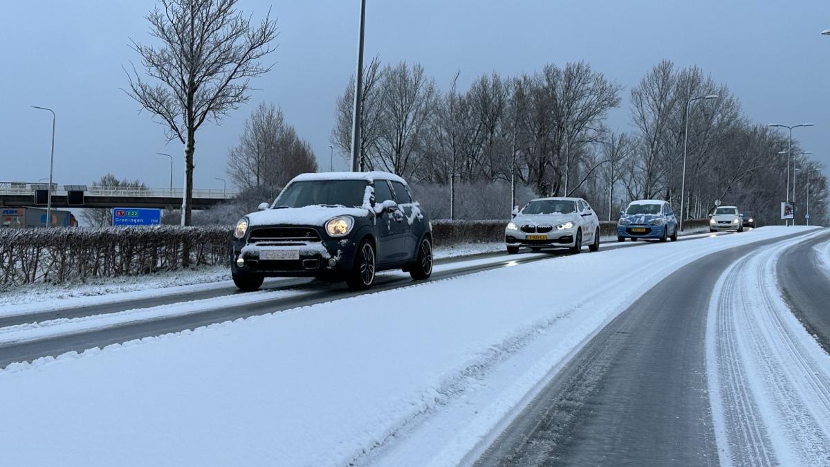 Pas op: sneeuwval en gladheid in heel Noord-Holland